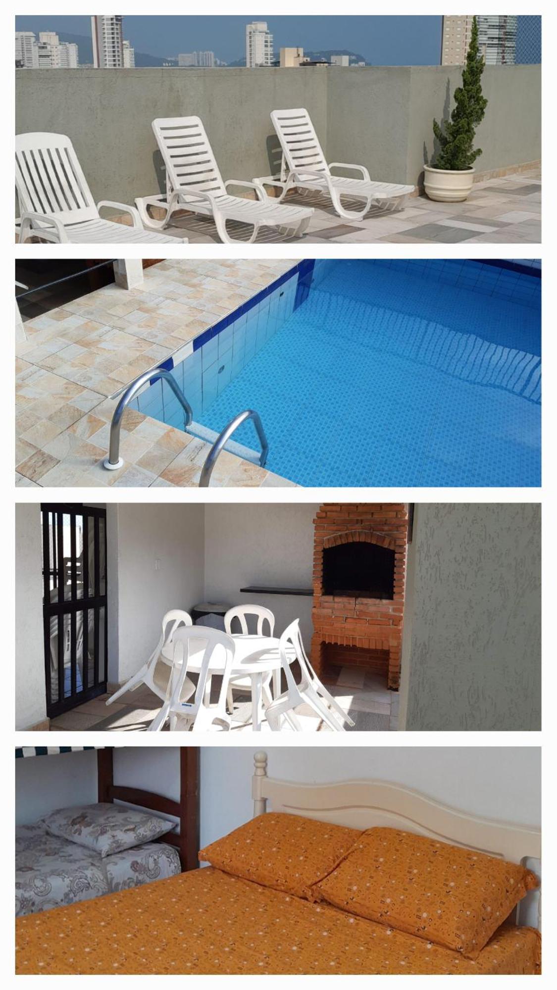 500M Da Praia, Predio Cm Piscina, 1Garagem, Wi-Fi 300 Mbps, Centro De Guaruja, Proximo A Praia E Comercio, Horarios Check-In E Check-Out Flexiveis, Churrasqueira, 외부 사진